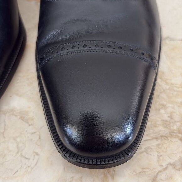 Bally Cap Toe Leather Oxfords Mint Condition $2,050 New - Picture 6 of 16